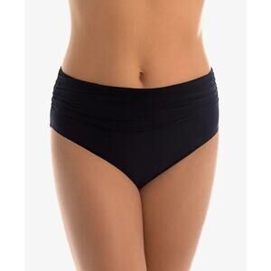 Magicsuit Womens Shirred Jersey Tummy Control Swim Bottom Black Size 18 NWT